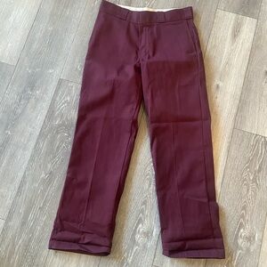 Men's Burgundy Pants